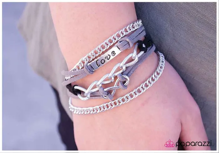 Paparazzi Bracelet I Will Never Break Your Heart Silver Paparazzi Jewelry Bracelets