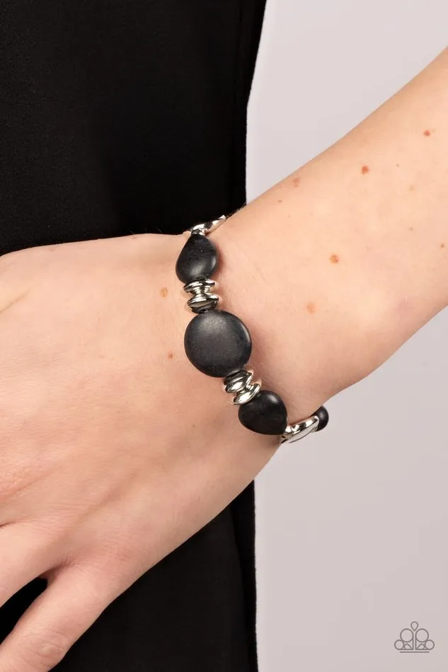Paparazzi Bracelet Mesa Vista Black Paparazzi Jewelry Bracelets