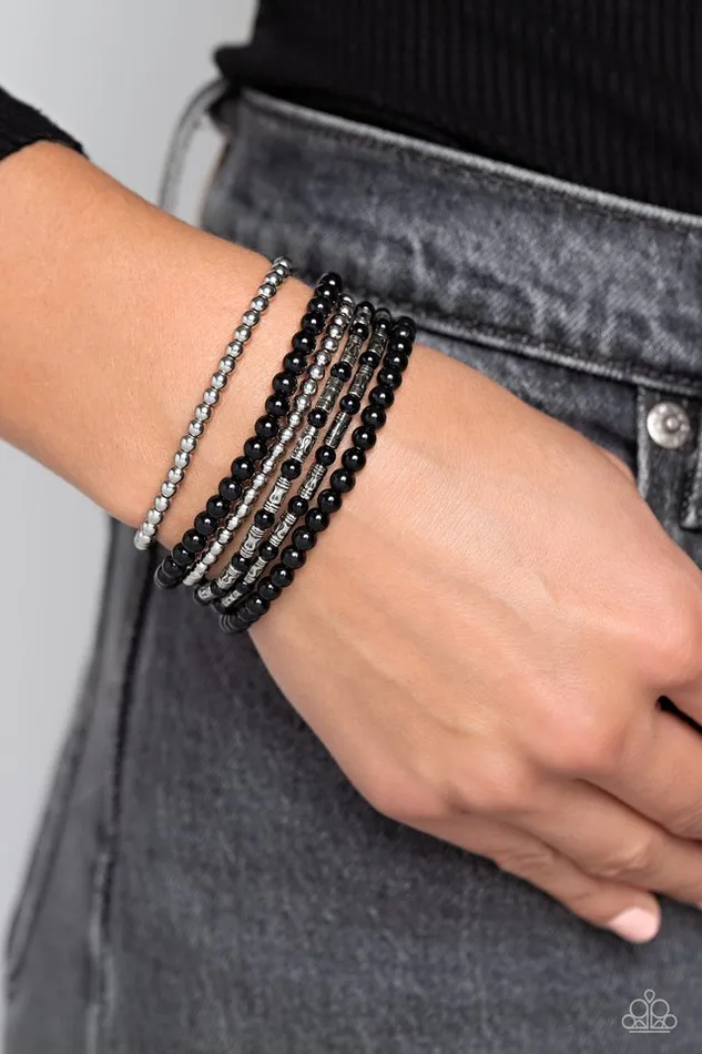 Paparazzi Bracelet Mythical Magic Black Paparazzi Jewelry Bracelets