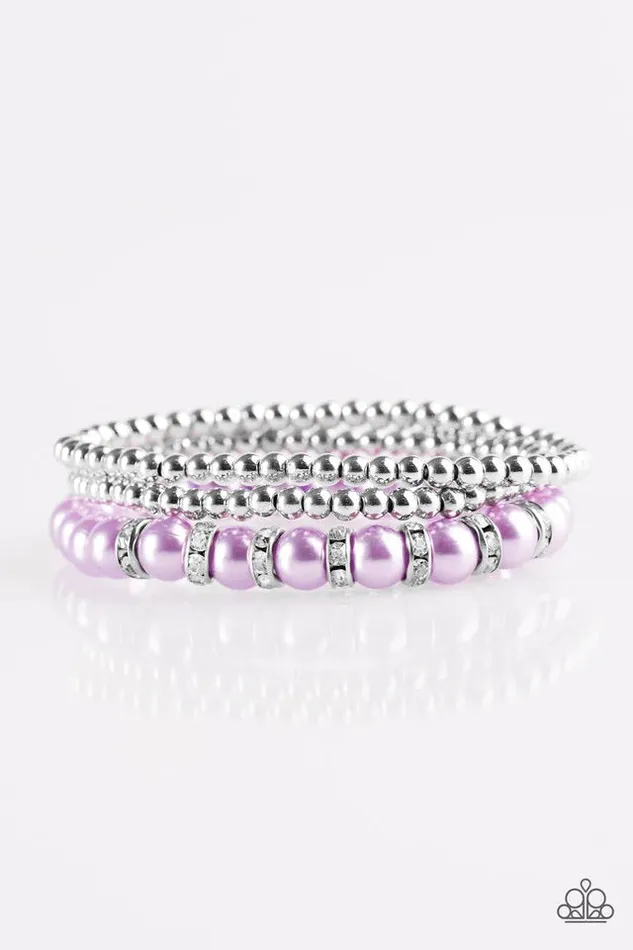 Paparazzi Bracelet Perfect POSHture Purple Paparazzi Jewelry Bracelets