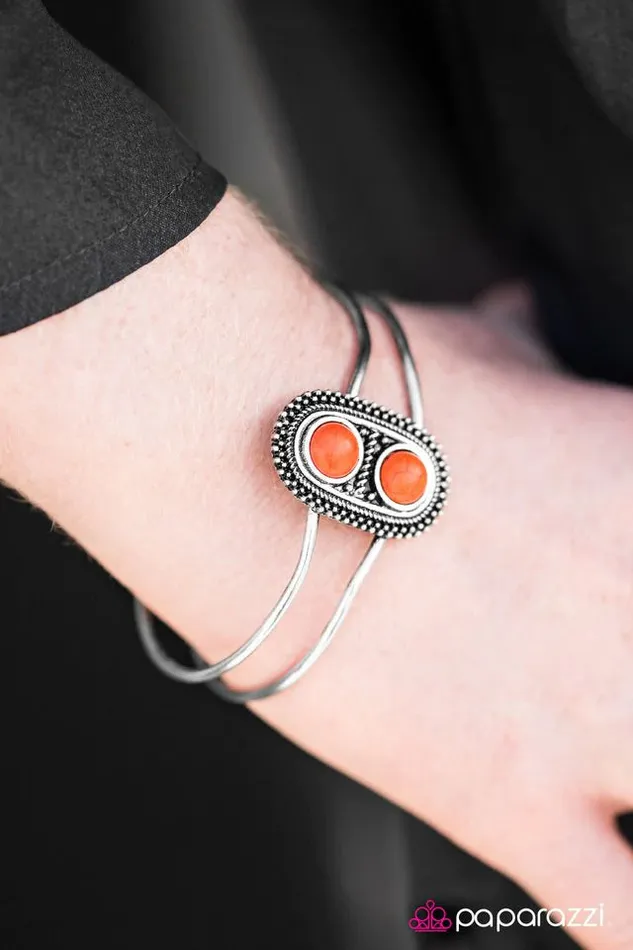 Paparazzi Bracelet Pop Rocks Orange Paparazzi Jewelry Bracelets