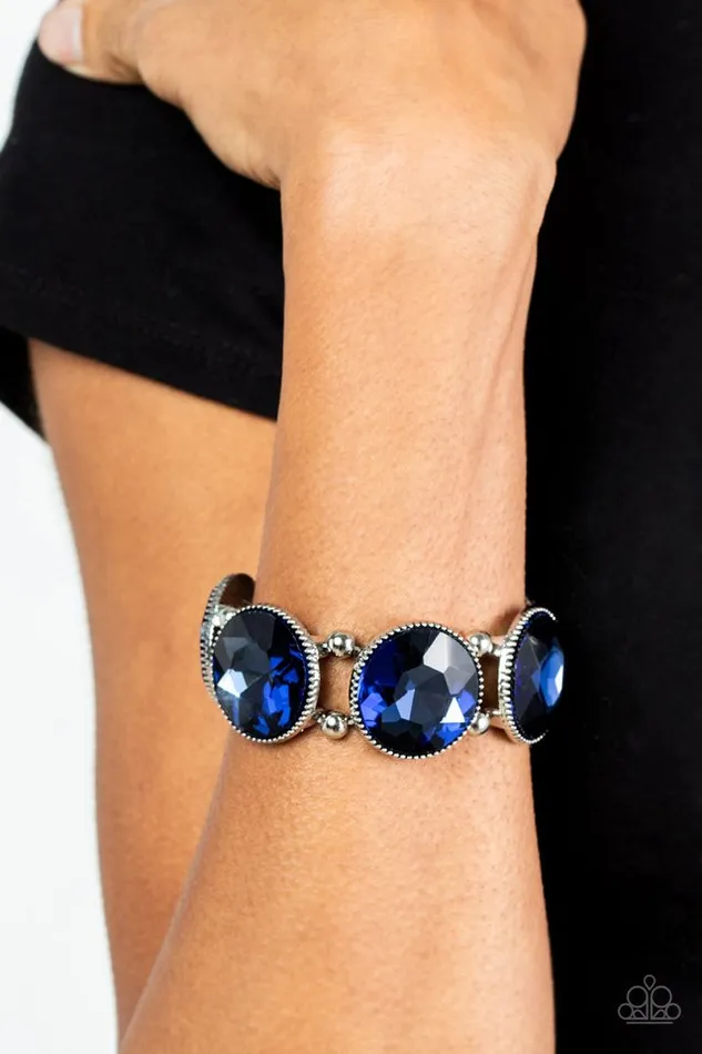 Paparazzi Bracelet Powerhouse Hustle Blue Paparazzi Jewelry Bracelets