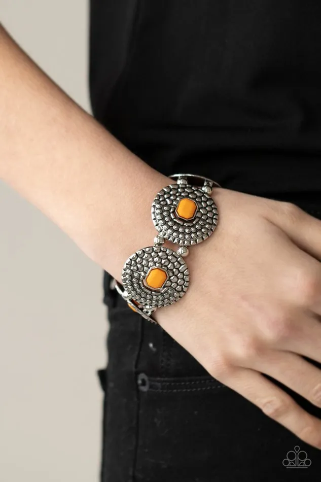 Paparazzi Bracelet Prismatic Prowl Orange Paparazzi Jewelry Bracelets