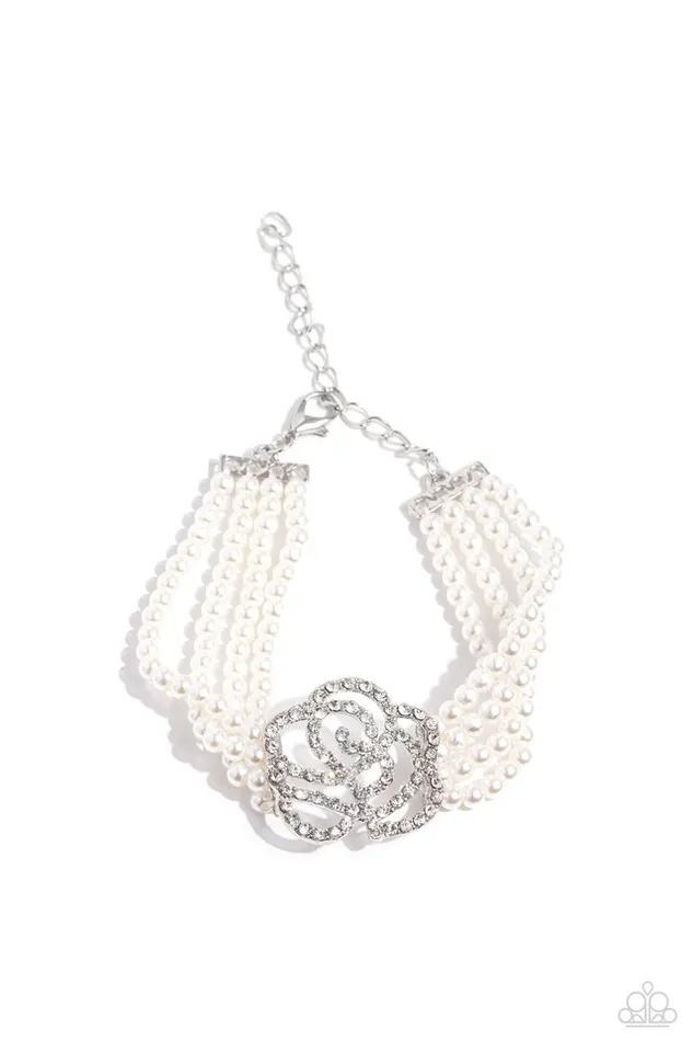 Paparazzi Bracelet Regal Rose White Paparazzi Jewelry Bracelets Paparazzi Bracelet Regal Rose White Paparazzi Jewelry Bracelets