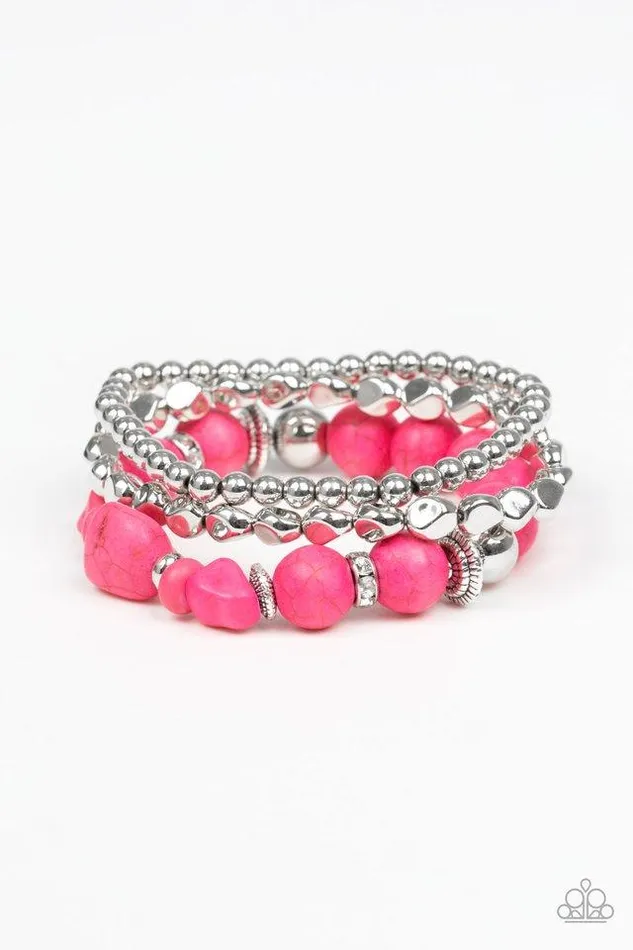 Paparazzi Bracelet Rural Restoration Pink Paparazzi Jewelry Bracelets