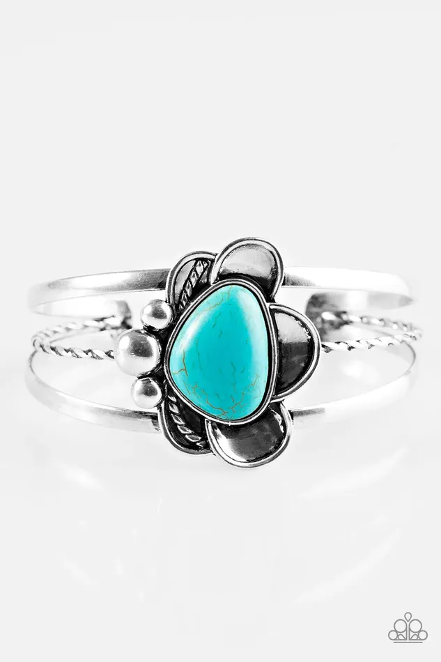 Paparazzi Bracelet Sahara Sunflowers Blue Paparazzi Jewelry Bracelets
