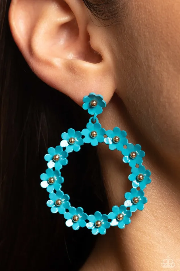 Paparazzi Earring Daisy Meadows Blue Paparazzi Jewelry Earrings