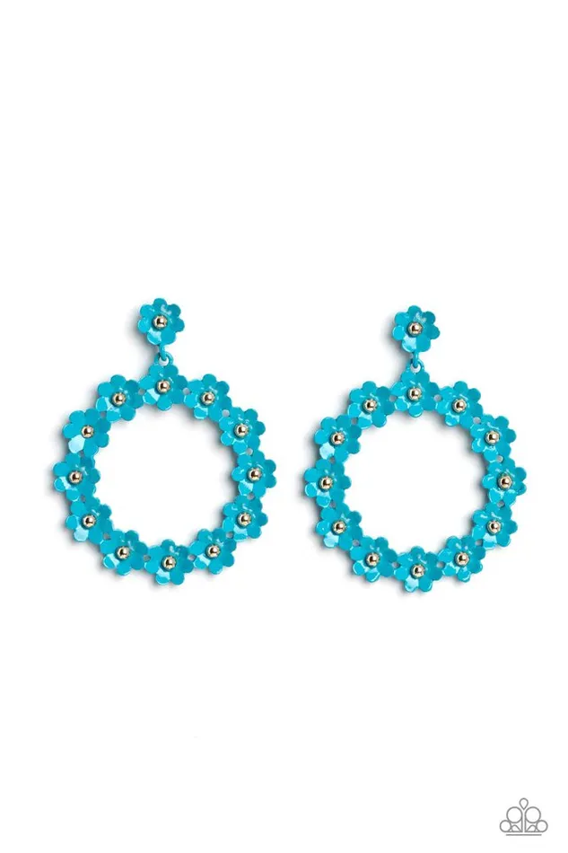 Paparazzi Earring Daisy Meadows Blue Paparazzi Jewelry Earrings Paparazzi Earring Daisy Meadows Blue Paparazzi Jewelry Earrings
