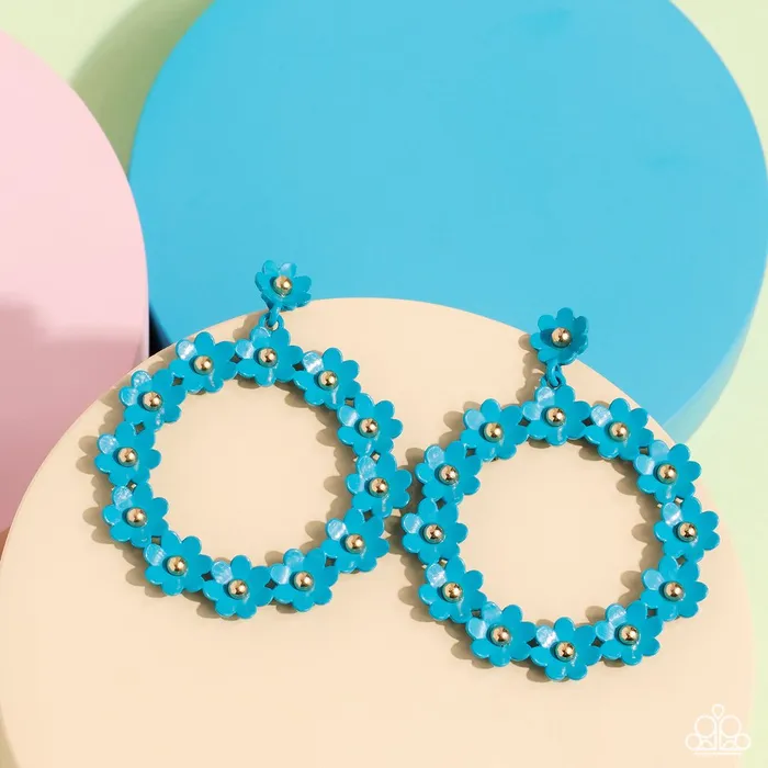Paparazzi Earring Daisy Meadows Blue Paparazzi Jewelry Earrings Paparazzi Earring Daisy Meadows Blue Paparazzi Jewelry Earrings