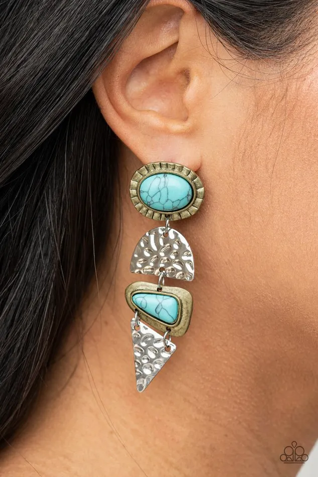 Paparazzi Earring Earthy Extravagance Multi Paparazzi Jewelry Earrings