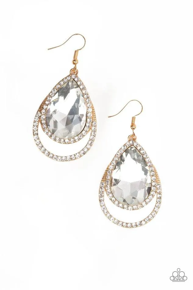 Paparazzi Earring Famous Gold Paparazzi Jewelry Earrings