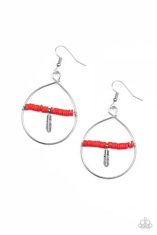 Paparazzi Earring Free Bird Freedom Red Paparazzi Jewelry Earrings Paparazzi Earring Free Bird Freedom Red Paparazzi Jewelry Earrings