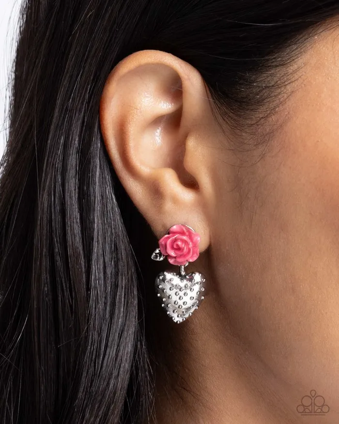 Paparazzi Earring Girly Grade Pink Paparazzi Jewelry Earrings