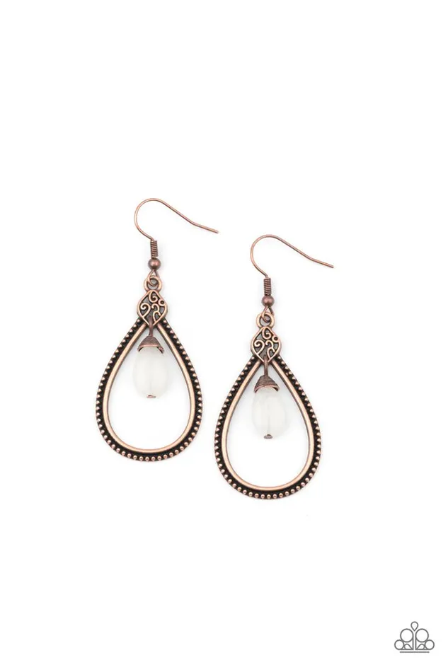 Paparazzi Earring Ill Believe It ZEN I See It Copper Paparazzi Jewelry Earrings Paparazzi Earring Ill Believe It ZEN I See It Copper Paparazzi Jewelry Earrings