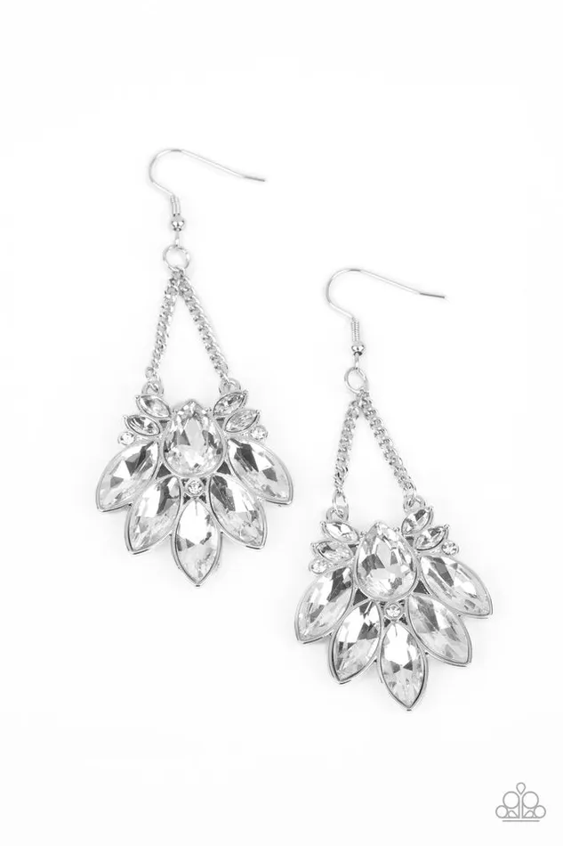Paparazzi Earring Prismatic Pageantry White Paparazzi Jewelry Earrings Paparazzi Earring Prismatic Pageantry White Paparazzi Jewelry Earrings