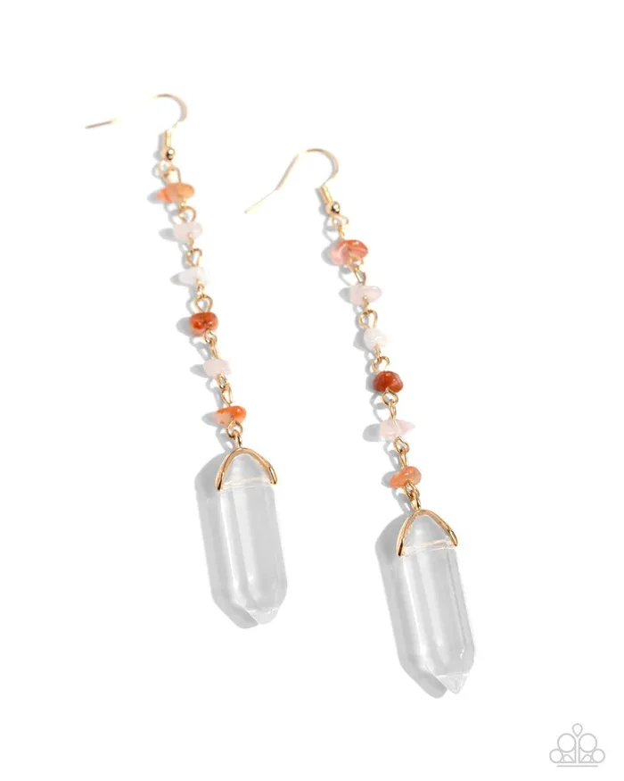 Paparazzi Earring Quartz Qualification Orange Paparazzi Jewelry Earrings Paparazzi Earring Quartz Qualification Orange Paparazzi Jewelry Earrings