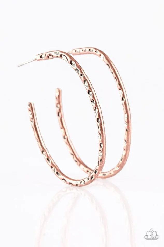 Paparazzi Earring Rural Rambler Copper Paparazzi Jewelry Earrings