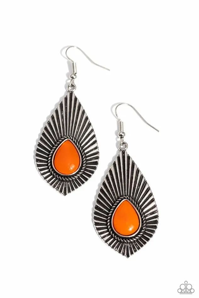 Paparazzi Earring SOULar Flare Orange Paparazzi Jewelry Earrings Paparazzi Earring SOULar Flare Orange Paparazzi Jewelry Earrings