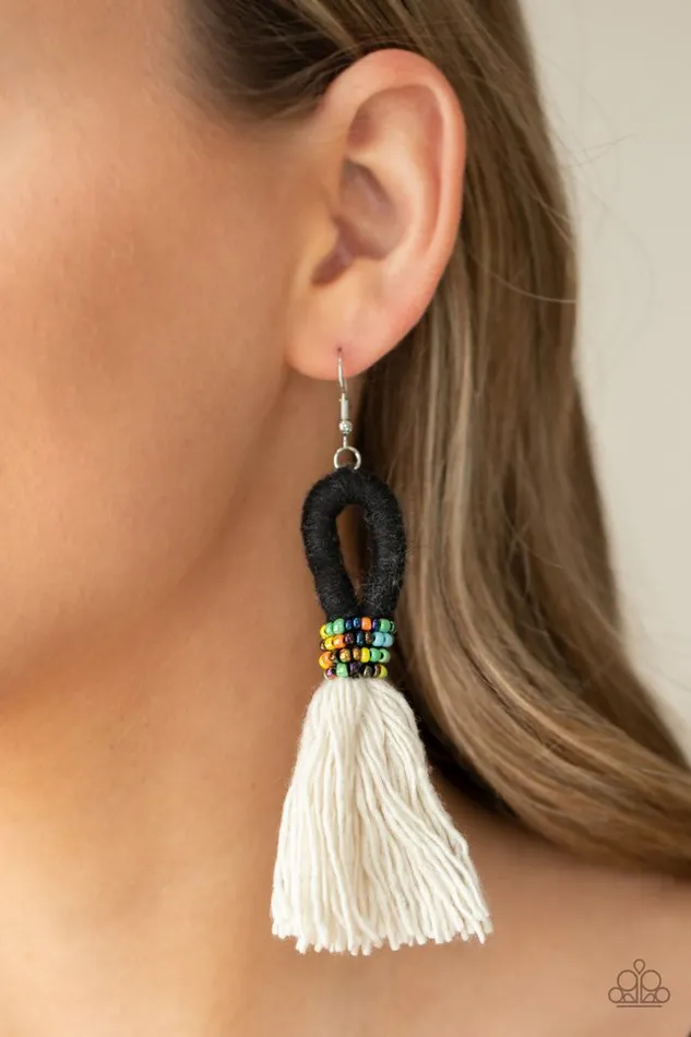 Paparazzi Earring The Dustup Black Paparazzi Jewelry Earrings