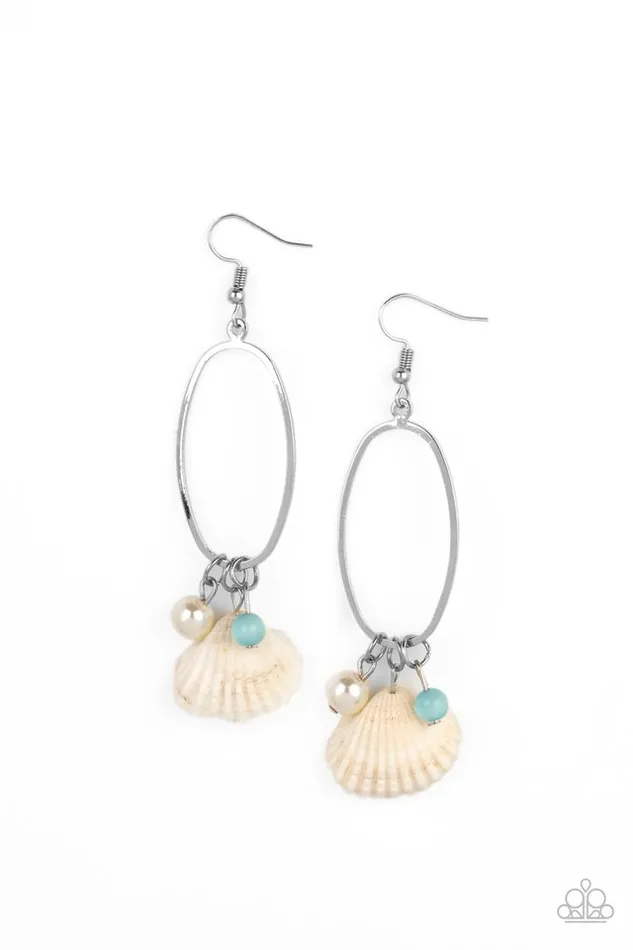 Paparazzi Earring This Too SHELL Pass Blue Paparazzi Jewelry Earrings Paparazzi Earring This Too SHELL Pass Blue Paparazzi Jewelry Earrings