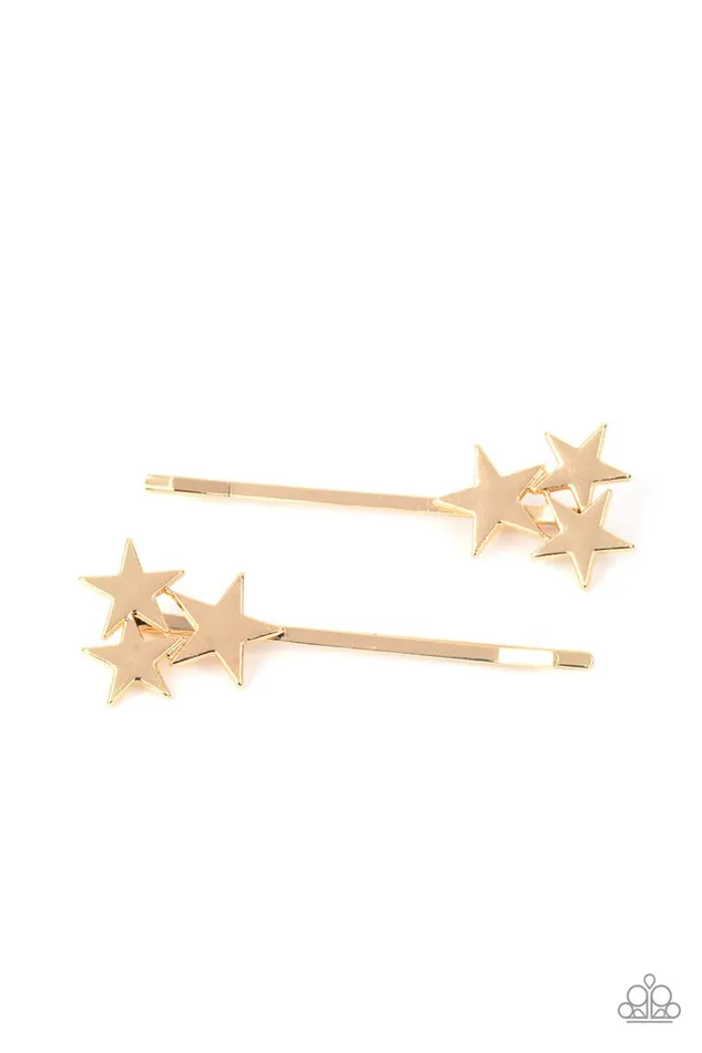 Paparazzi Hair Accessories Suddenly Starstruck Gold Paparazzi Jewelry PreStyled Sets Paparazzi Hair Accessories Suddenly Starstruck Gold Paparazzi Jewelry PreStyled Sets