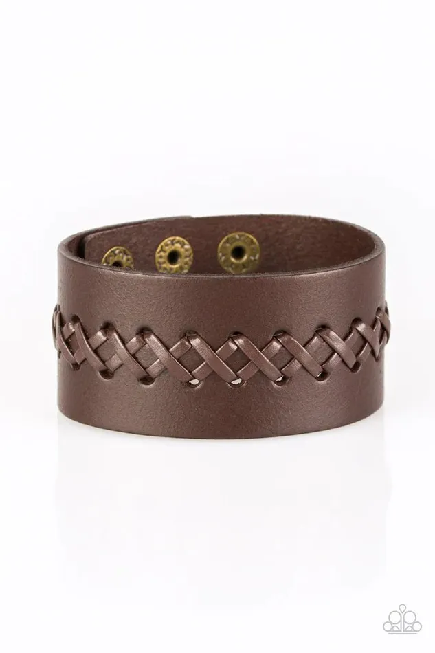 Paparazzi Jewelry Bracelets Paparazzi Bracelet Be A Sport Brown