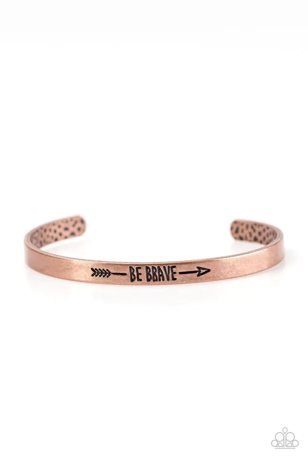 Paparazzi Jewelry Bracelets Paparazzi Bracelet Brave and Bold Copper