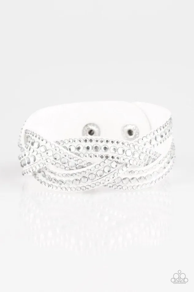 Paparazzi Jewelry Bracelets Paparazzi Bracelet Bring On The Bling White
