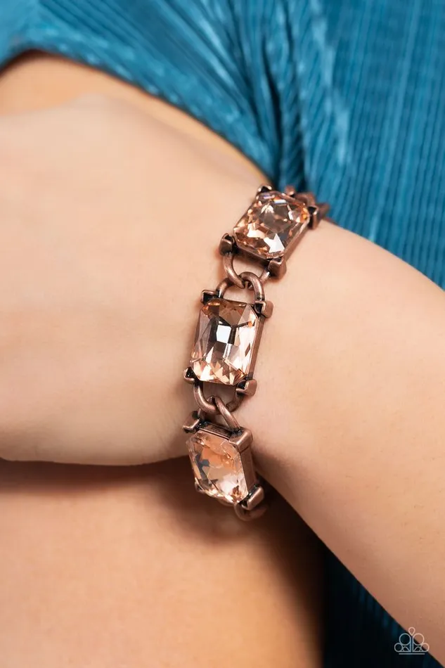 Paparazzi Jewelry Bracelets Paparazzi Bracelet Dazzling Debut Copper