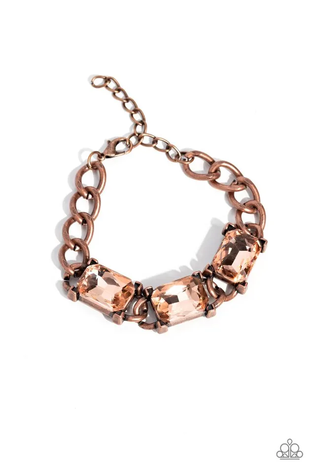Paparazzi Jewelry Bracelets Paparazzi Bracelet Dazzling Debut Copper Paparazzi Jewelry Bracelets Paparazzi Bracelet Dazzling Debut Copper
