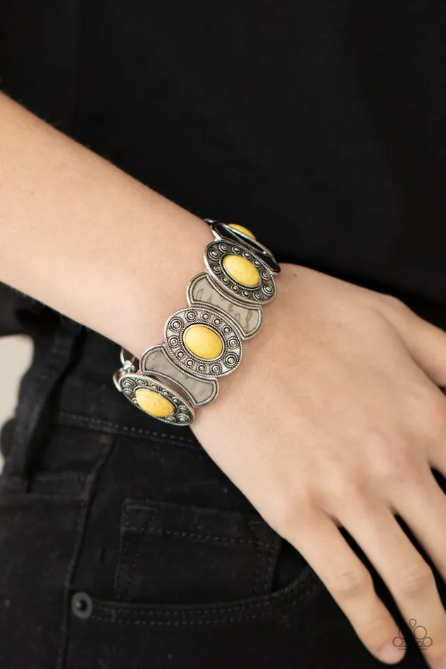 Paparazzi Jewelry Bracelets Paparazzi Bracelet Desert Relic Yellow