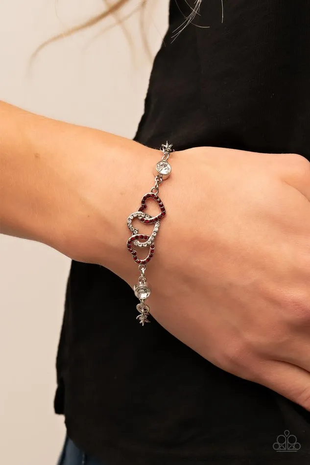 Paparazzi Jewelry Bracelets Paparazzi Bracelet Desirable Dazzle Red