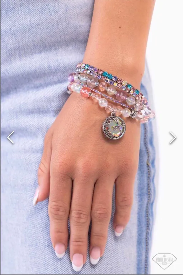 Paparazzi Jewelry Bracelets Paparazzi Bracelet Dream On Dragonfly Multi