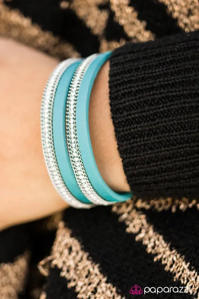Paparazzi Jewelry Bracelets Paparazzi Bracelet Flash Mob Fashion Blue