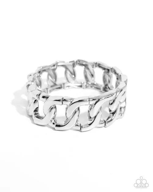 Paparazzi Jewelry Bracelets Paparazzi Bracelet Forged in Fame Silver Paparazzi Jewelry Bracelets Paparazzi Bracelet Forged in Fame Silver