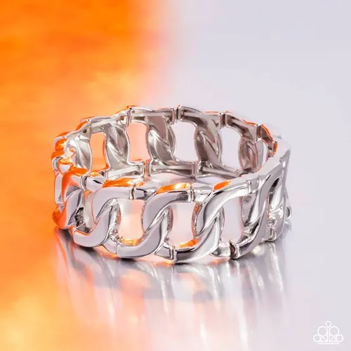 Paparazzi Jewelry Bracelets Paparazzi Bracelet Forged in Fame Silver Paparazzi Jewelry Bracelets Paparazzi Bracelet Forged in Fame Silver