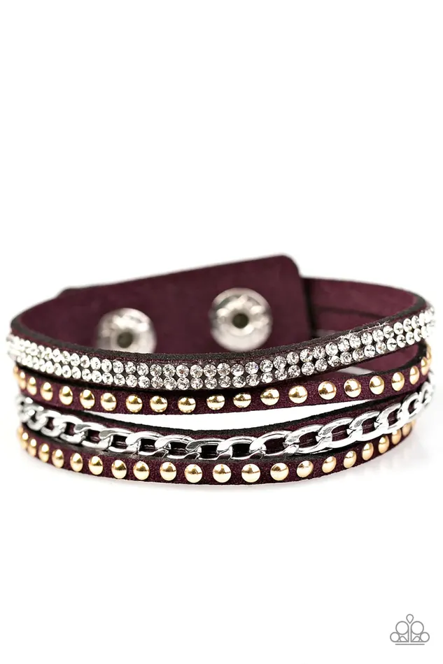 Paparazzi Jewelry Bracelets Paparazzi Bracelet Hot GLAM Purple