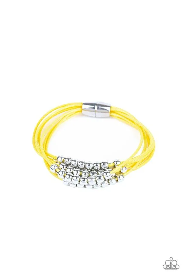 Paparazzi Jewelry Bracelets Paparazzi Bracelet Mega Magnetic Yellow