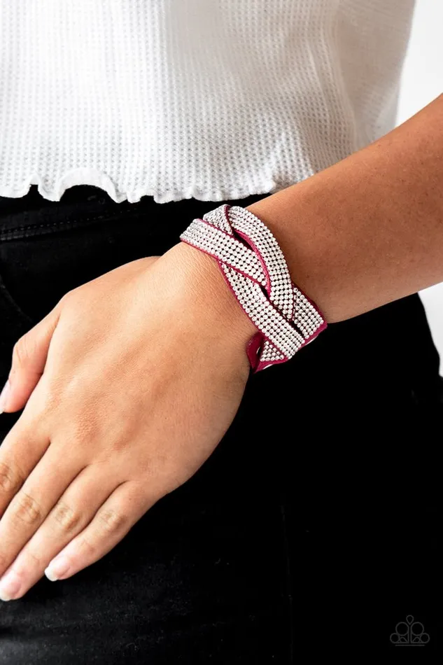 Paparazzi Jewelry Bracelets Paparazzi Bracelet Nice Girls Finish Last Pink