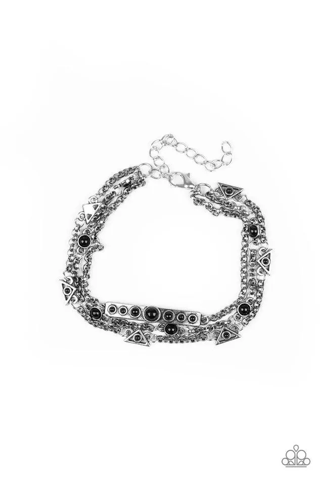 Paparazzi Jewelry Bracelets Paparazzi Bracelet No Means NOMAD Black