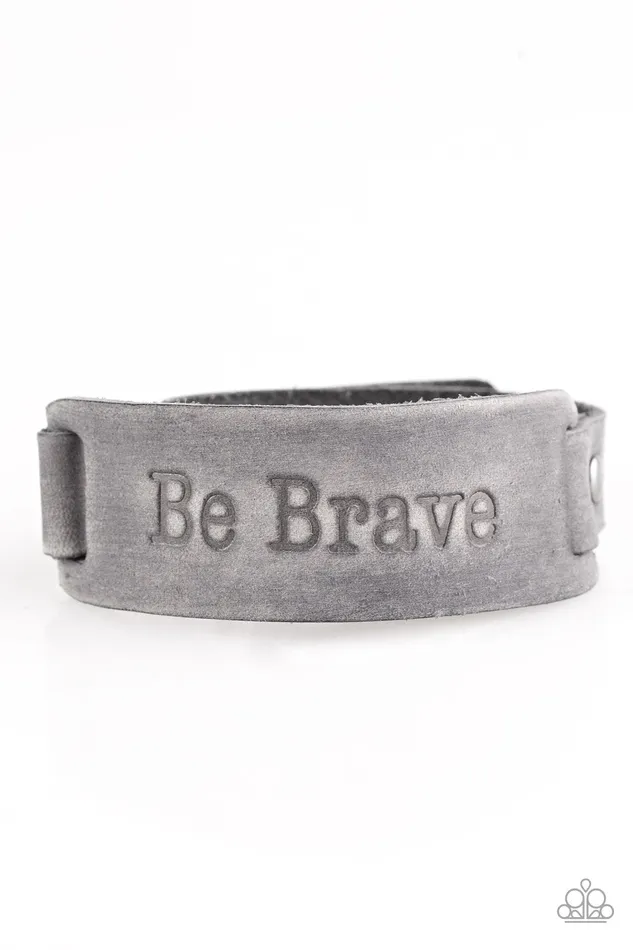 Paparazzi Jewelry Bracelets Paparazzi Bracelet Put On A Brave Face Silver