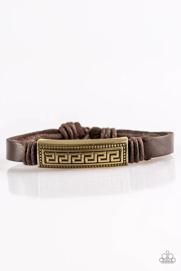 Paparazzi Jewelry Bracelets Paparazzi Bracelet Ruins Raider Brass