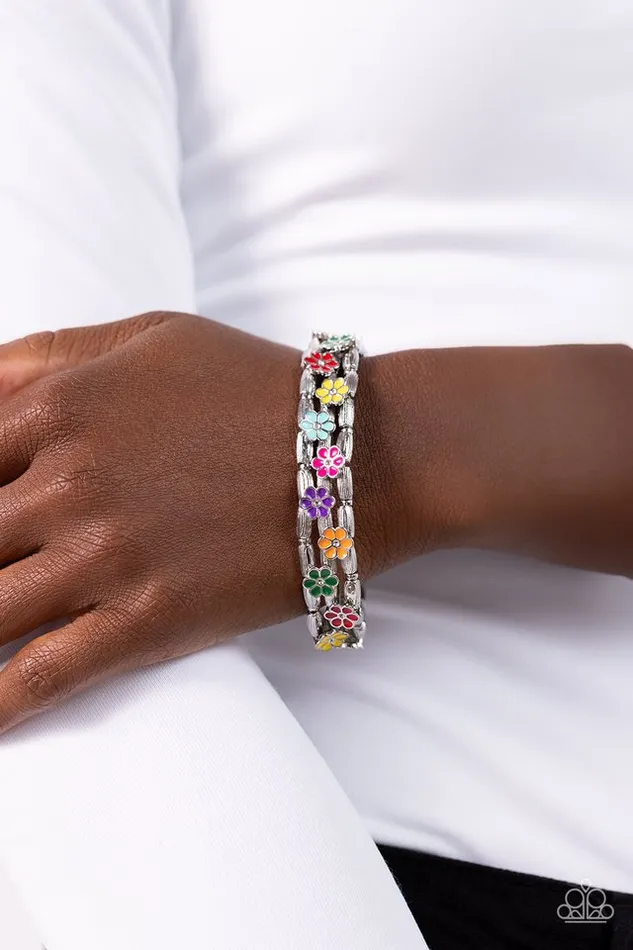 Paparazzi Jewelry Bracelets Paparazzi Bracelet Scattered Springtime Multi