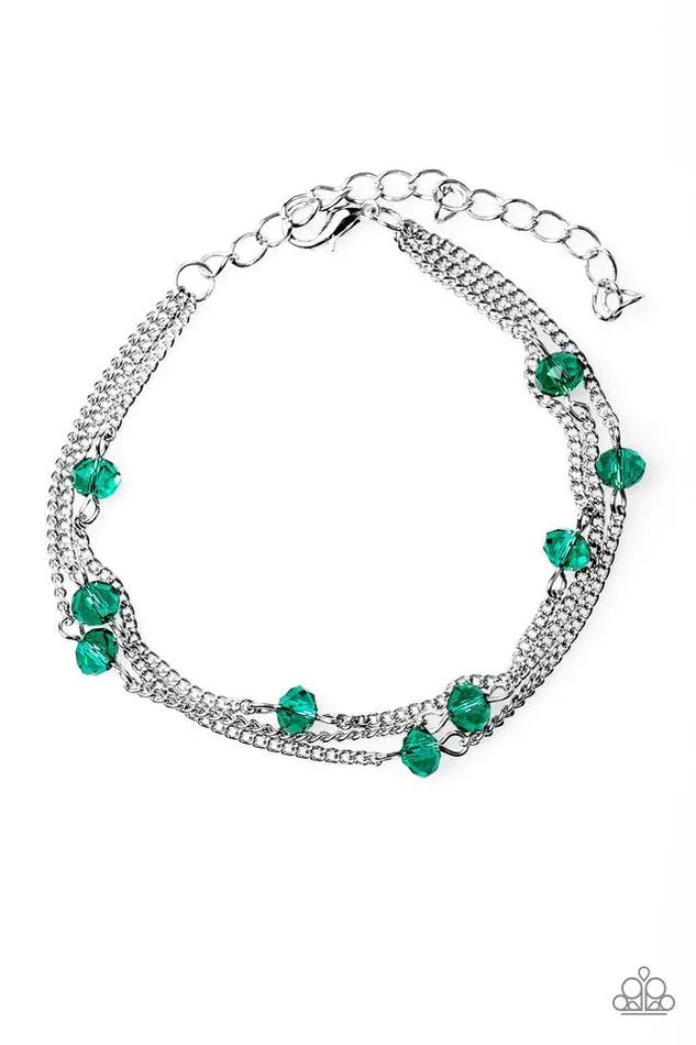 Paparazzi Jewelry Bracelets Paparazzi Bracelet Shine Brightly Green