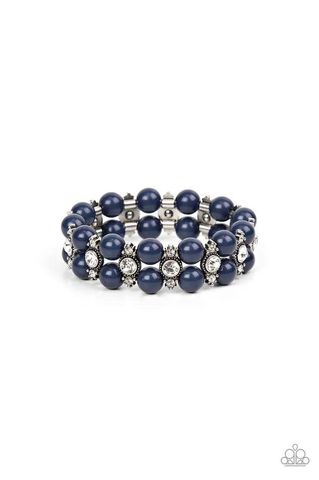 Paparazzi Jewelry Bracelets Paparazzi Bracelet Starlight Reflection Blue