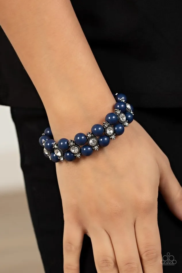 Paparazzi Jewelry Bracelets Paparazzi Bracelet Starlight Reflection Blue Paparazzi Jewelry Bracelets Paparazzi Bracelet Starlight Reflection Blue