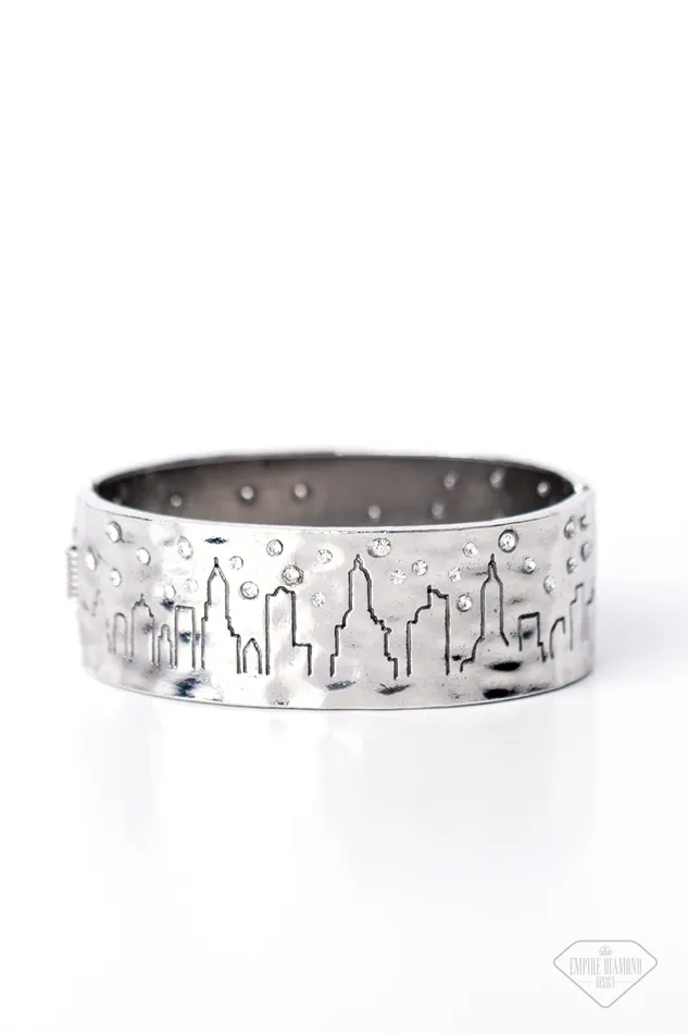 Paparazzi Jewelry Bracelets Paparazzi Bracelet Starry Skyscrapers White