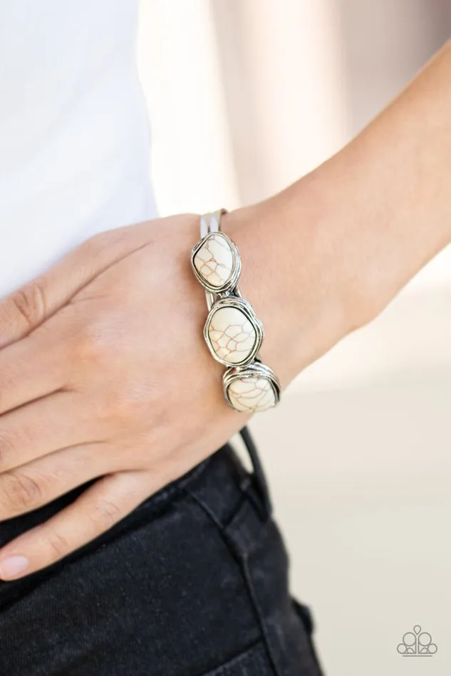 Paparazzi Jewelry Bracelets Paparazzi Bracelet Stone Shop White