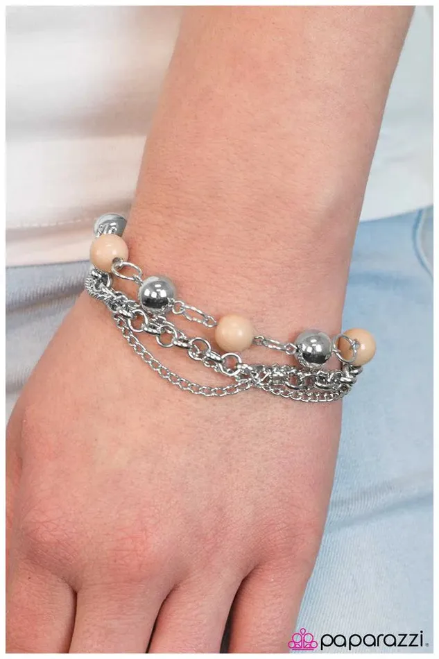 Paparazzi Jewelry Bracelets Paparazzi Bracelet Summer Zephyr Brown