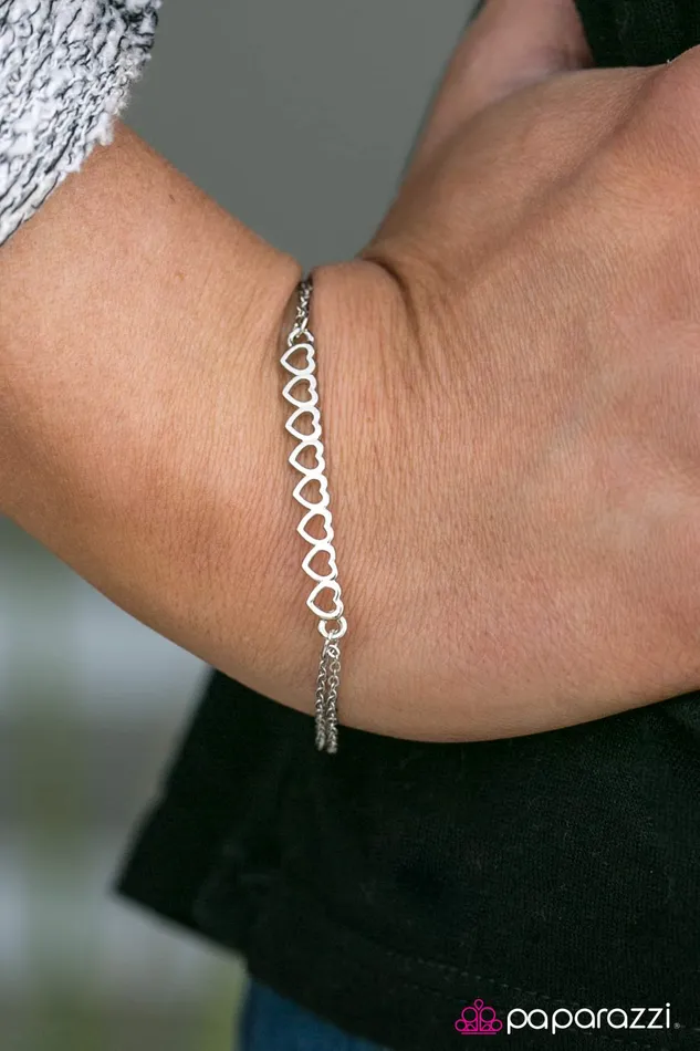 Paparazzi Jewelry Bracelets Paparazzi Bracelet Totally Crushing Silver